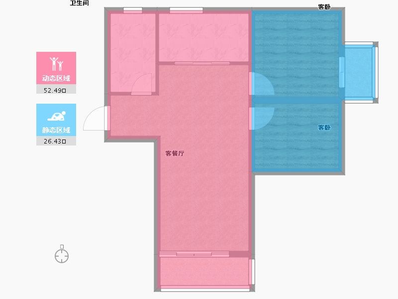 甘肃省-兰州市-华富瑞士名居-71.07-户型库-动静分区