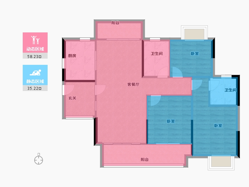 江西省-抚州市-家和十里桃源-85.00-户型库-动静分区