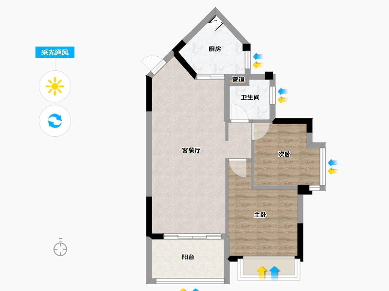 广西壮族自治区-北海市-碧桂园北纬21°-59.50-户型库-采光通风