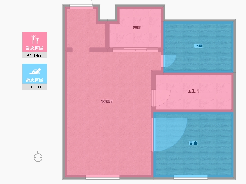 江苏省-苏州市-水秀天地-83.00-户型库-动静分区