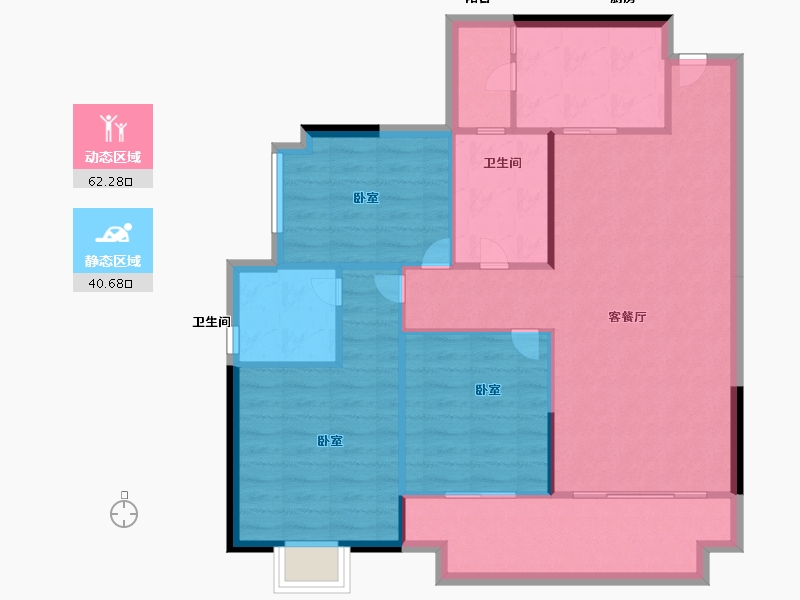 江西省-抚州市-家和十里桃源-93.99-户型库-动静分区