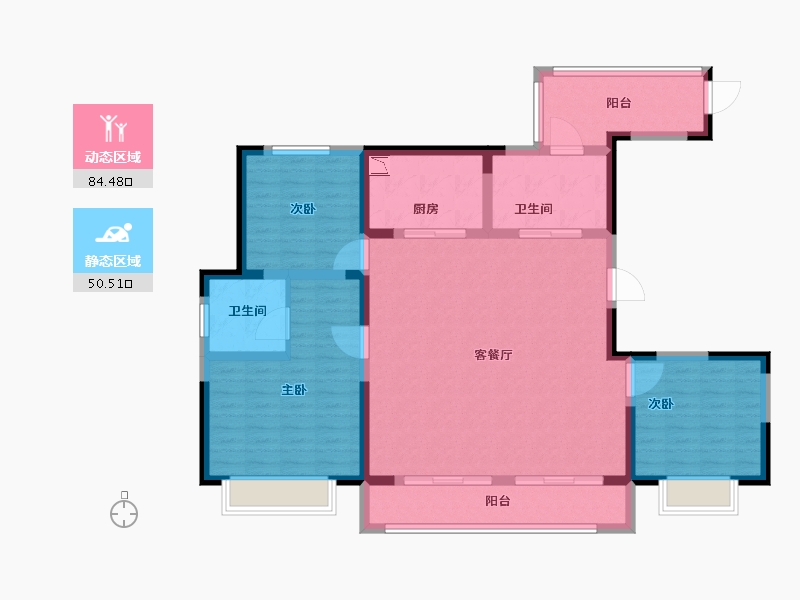 陕西省-榆林市-德通·新时代-122.01-户型库-动静分区