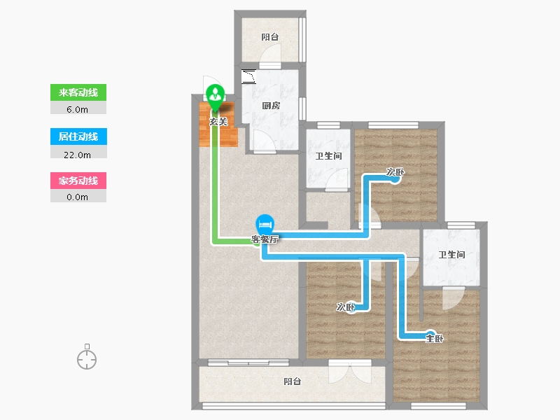 云南省-昆明市-东原璞阅-90.47-户型库-动静线