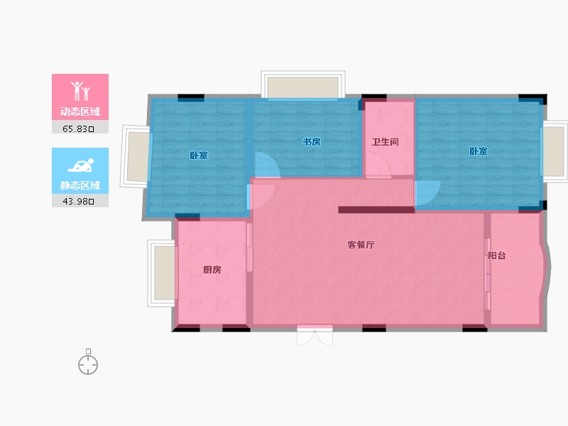 江西省-抚州市-龙津壹号-99.64-户型库-动静分区