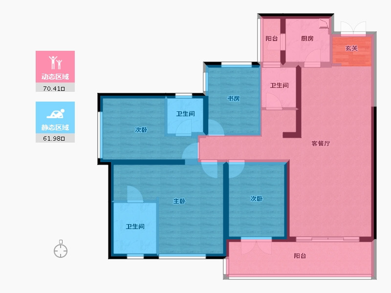 云南省-昆明市-东原璞阅-117.99-户型库-动静分区