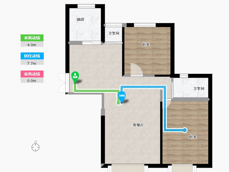 甘肃省-兰州市-四和恒景苑-58.93-户型库-动静线