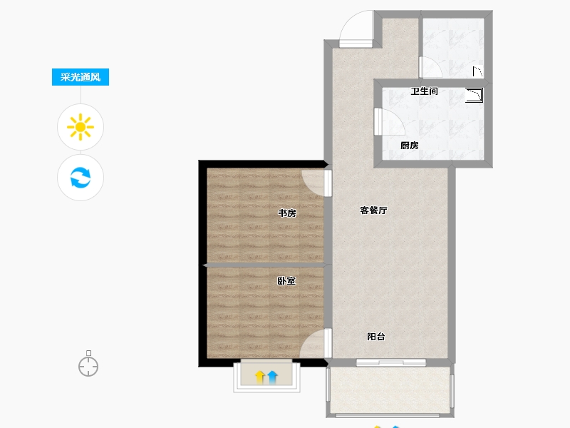 甘肃省-兰州市-和顺乐居限价商品房-73.39-户型库-采光通风