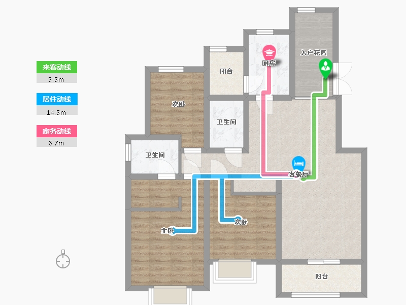 陕西省-西安市-九境城-95.36-户型库-动静线