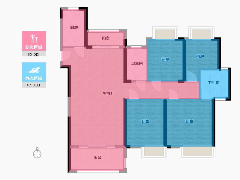 江西省-抚州市-安创名门御府-101.00-户型库-动静分区