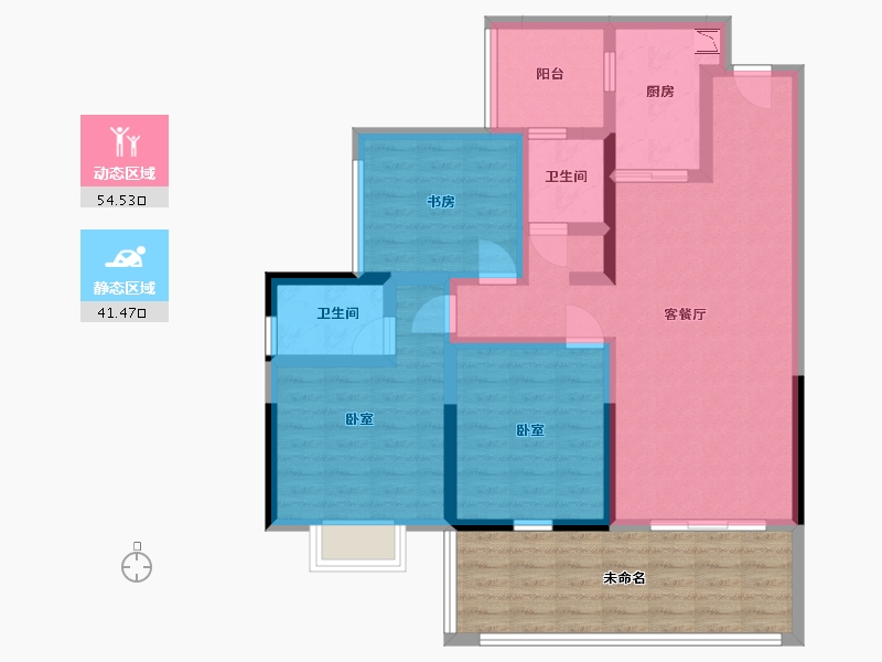 广西壮族自治区-玉林市-盛世翰林山水名城-99.00-户型库-动静分区