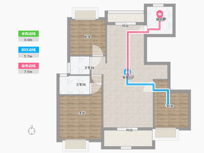 江西省-抚州市-恒瑞金鼎学府-92.48-户型库-动静线