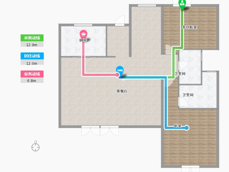 江苏省-常州市-绿城江南里-196.00-户型库-动静线