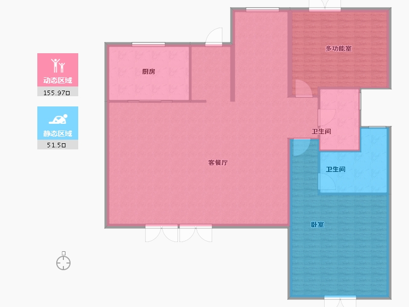 江苏省-常州市-绿城江南里-196.00-户型库-动静分区