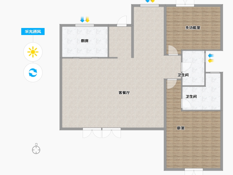 江苏省-常州市-绿城江南里-196.00-户型库-采光通风