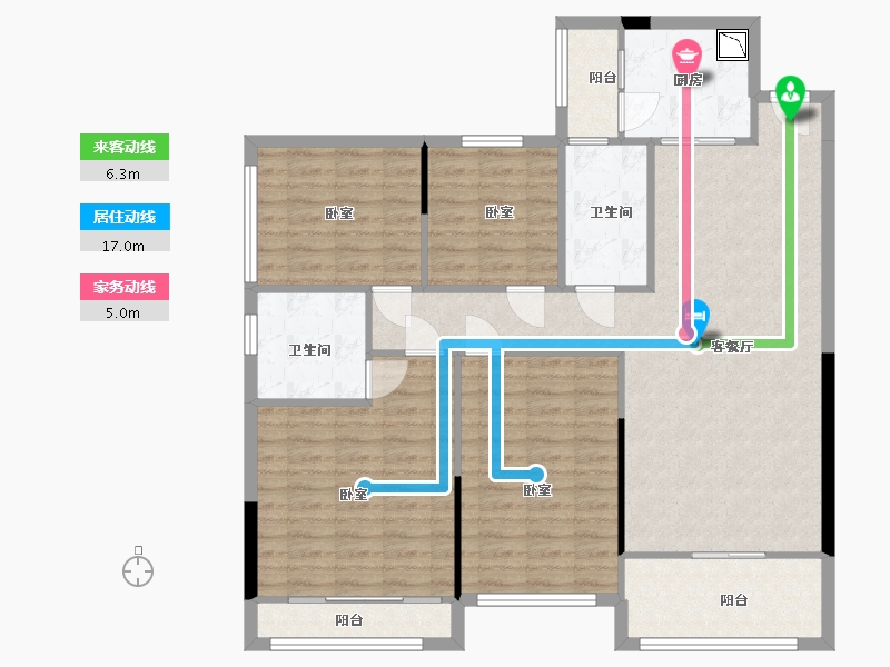 广西壮族自治区-玉林市-永利印象-116.22-户型库-动静线