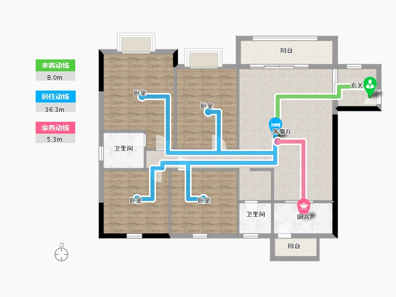 广西壮族自治区-玉林市-御林华府-112.40-户型库-动静线