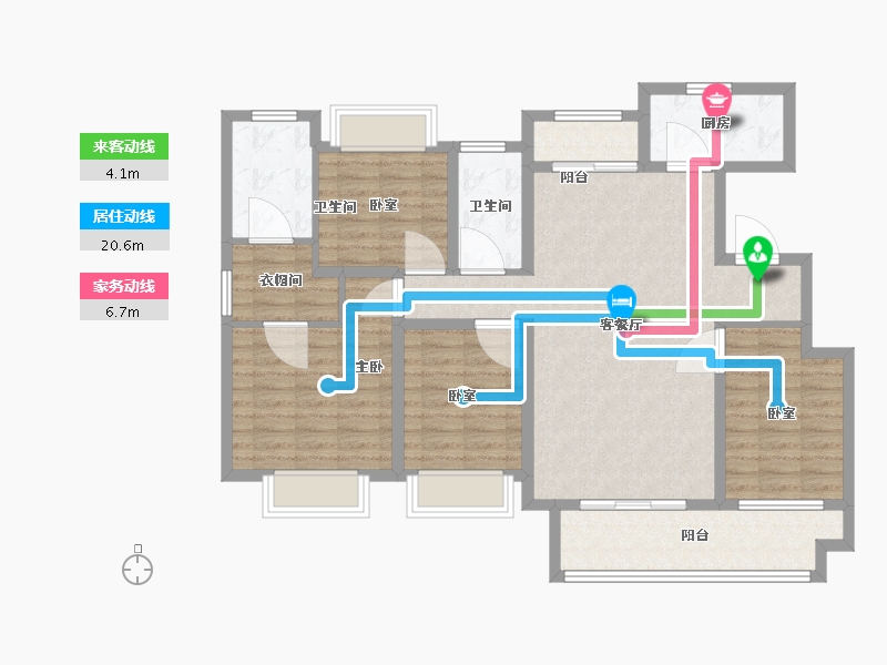 江西省-抚州市-梦湖公馆-109.00-户型库-动静线