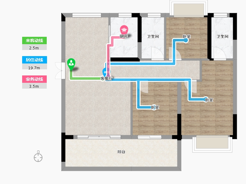 江西省-抚州市-成功朝阳郡-88.19-户型库-动静线