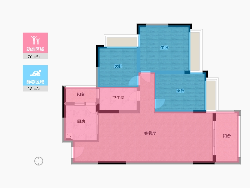 广东省-湛江市-山湖海上城-97.00-户型库-动静分区