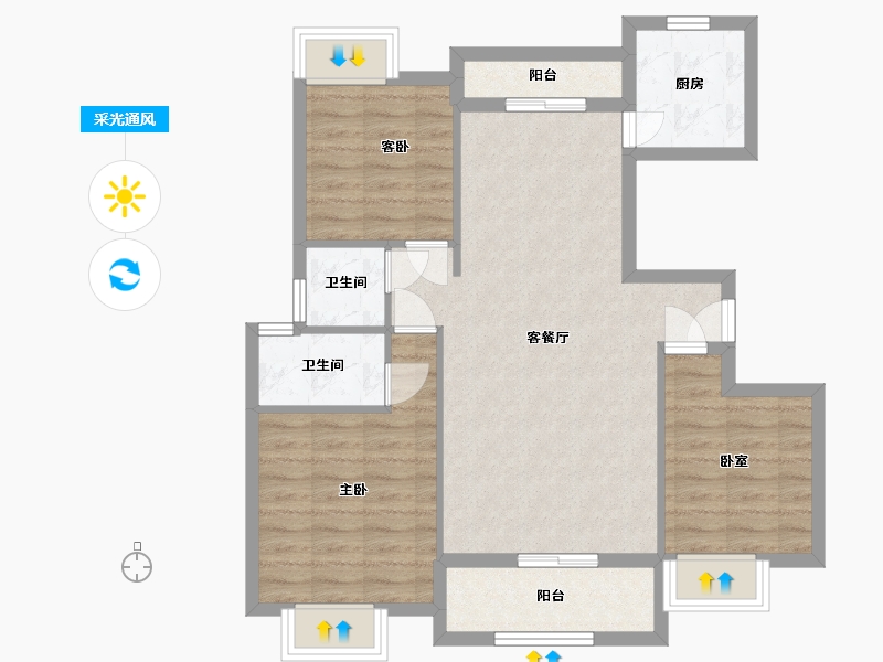 江西省-抚州市-恒瑞金鼎学府-82.02-户型库-采光通风