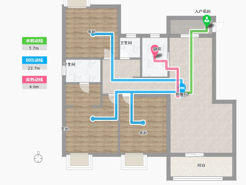 江西省-抚州市-恒瑞金鼎学府-85.99-户型库-动静线