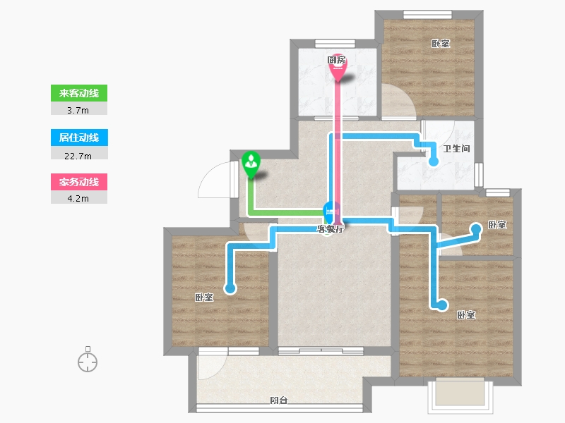 江苏省-徐州市-中南樾府-78.00-户型库-动静线