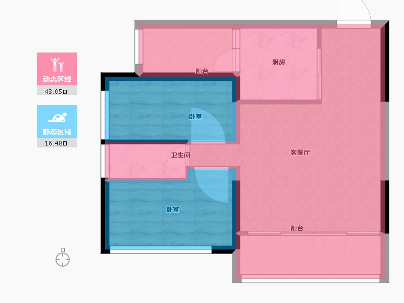 云南省-西双版纳傣族自治州-版纳上河居-53.01-户型库-动静分区