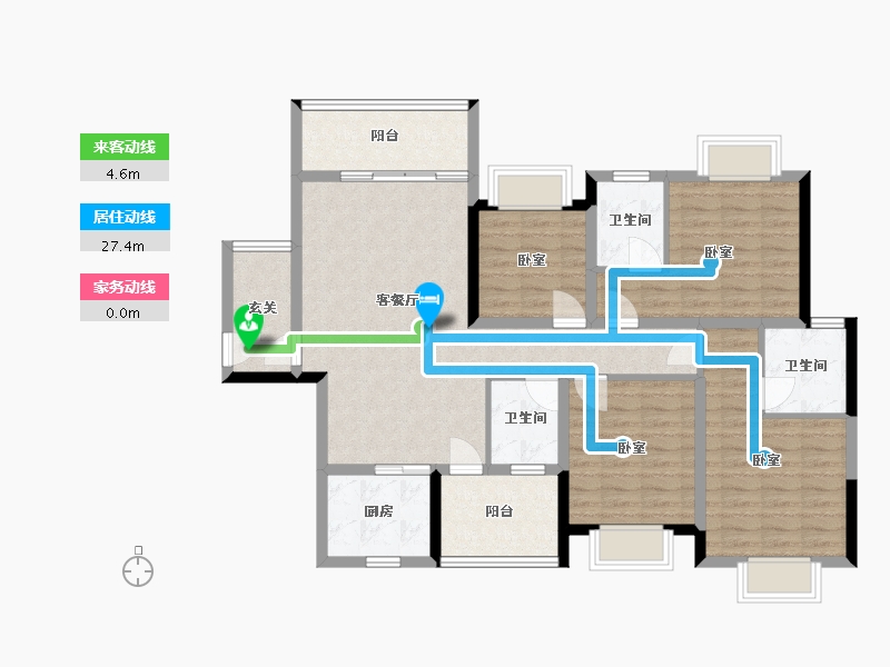 广西壮族自治区-玉林市-裕达壹号城-108.59-户型库-动静线