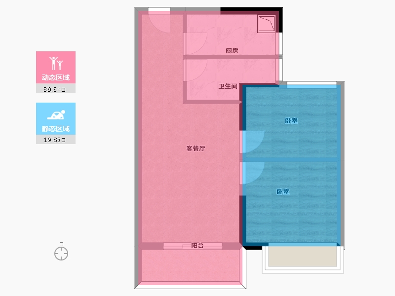 江苏省-苏州市-兴学花苑-52.35-户型库-动静分区