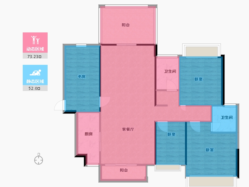 广西壮族自治区-玉林市-永利印象-115.06-户型库-动静分区