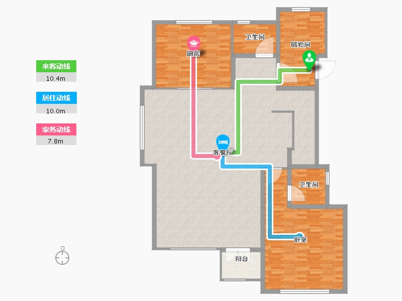 江苏省-常州市-绿城江南里-166.00-户型库-动静线