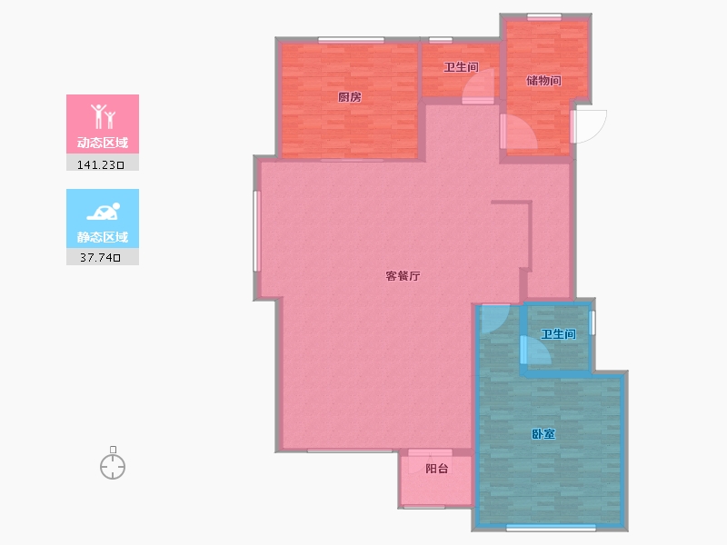 江苏省-常州市-绿城江南里-166.00-户型库-动静分区