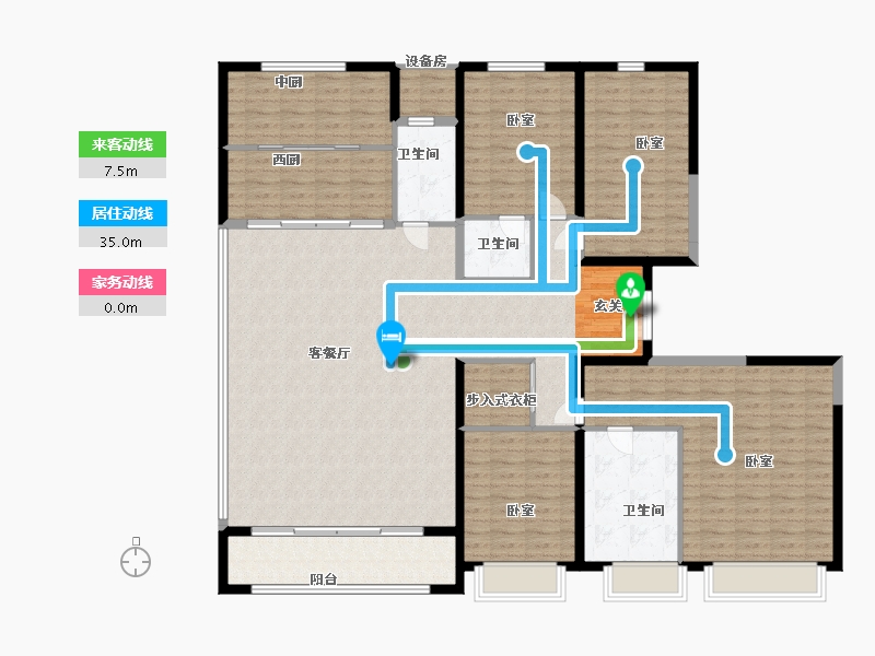 陕西省-西安市-西安碧桂园云顶-184.00-户型库-动静线