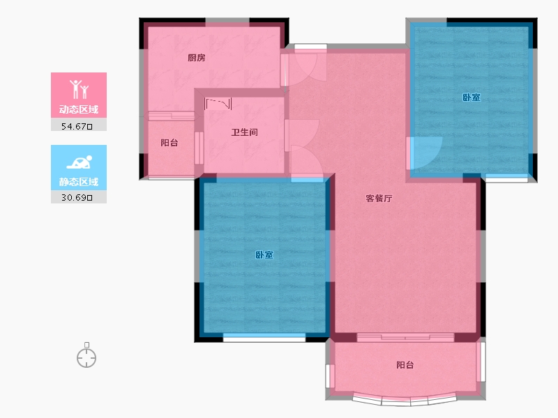 江西省-抚州市-汇丰·瀚林苑-75.99-户型库-动静分区