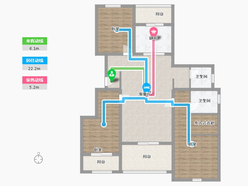 山西省-太原市-怡和天润园-117.96-户型库-动静线