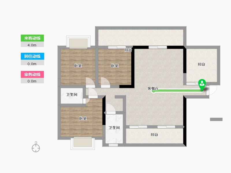 广西壮族自治区-玉林市-兴业阳光新城-91.46-户型库-动静线