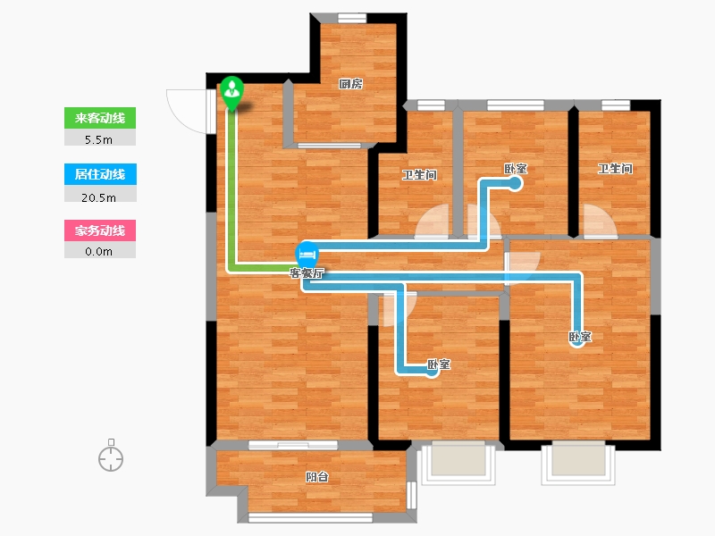 江苏省-常州市-江阴中奥蓝光天奕云著-89.99-户型库-动静线