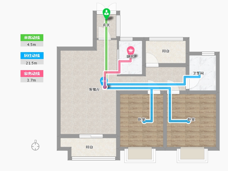 江苏省-苏州市-中铁诺德誉园-72.00-户型库-动静线