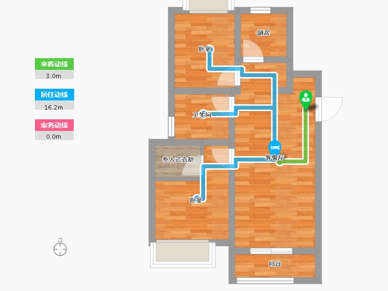 甘肃省-兰州市-国际旅游港中央首府-48.12-户型库-动静线