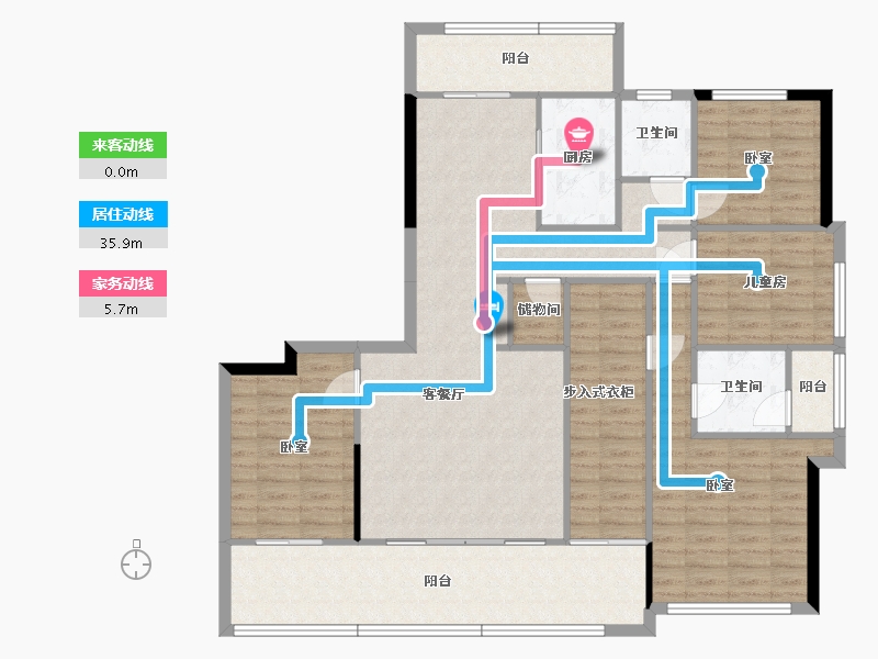 广西壮族自治区-玉林市-绿城春江花月-133.02-户型库-动静线