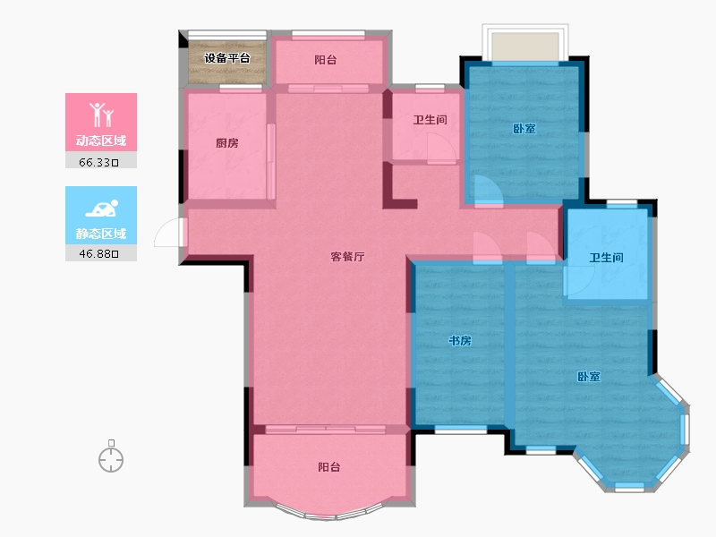 江西省-抚州市-汇丰·瀚林苑-103.01-户型库-动静分区