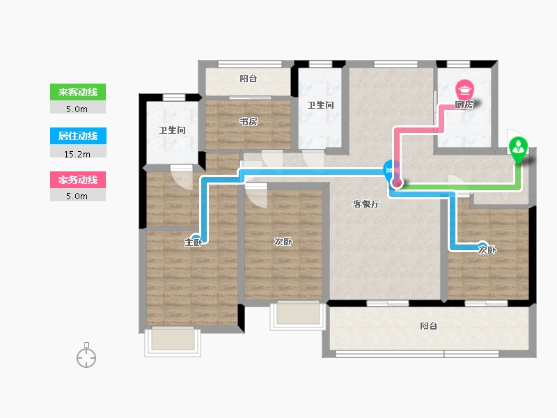 江西省-抚州市-聚福阳光城-113.14-户型库-动静线