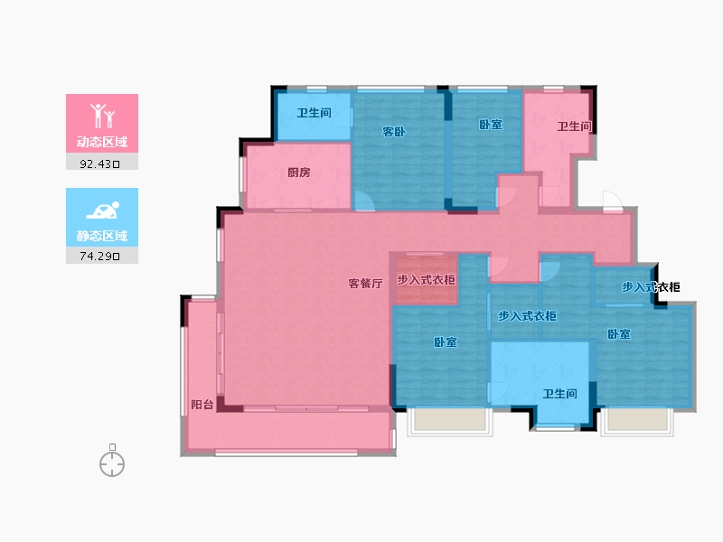 江苏省-无锡市-无锡融创文旅城-150.99-户型库-动静分区