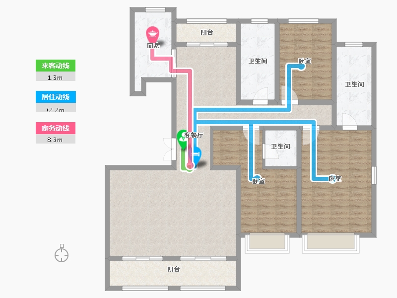 陕西省-西安市-天地源大都会-142.05-户型库-动静线