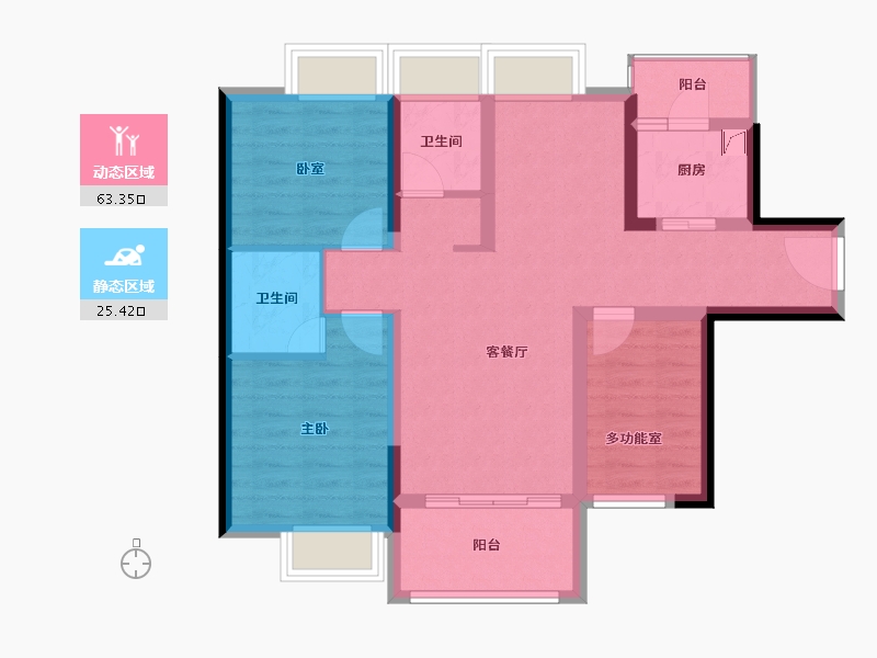 广西壮族自治区-百色市-德能盛世靖城-78.01-户型库-动静分区