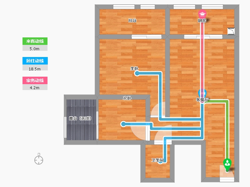 陕西省-西安市-魅力长安-57.99-户型库-动静线