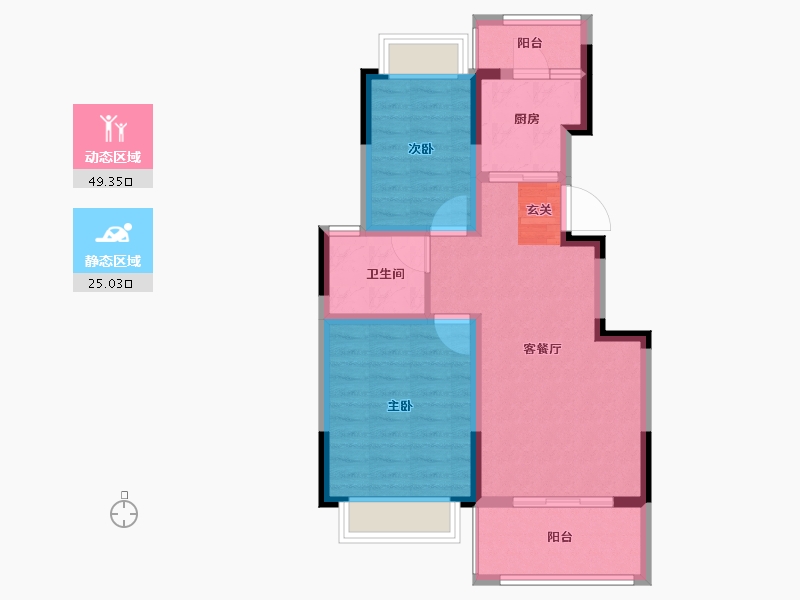 江苏省-南京市-橡树城-66.00-户型库-动静分区