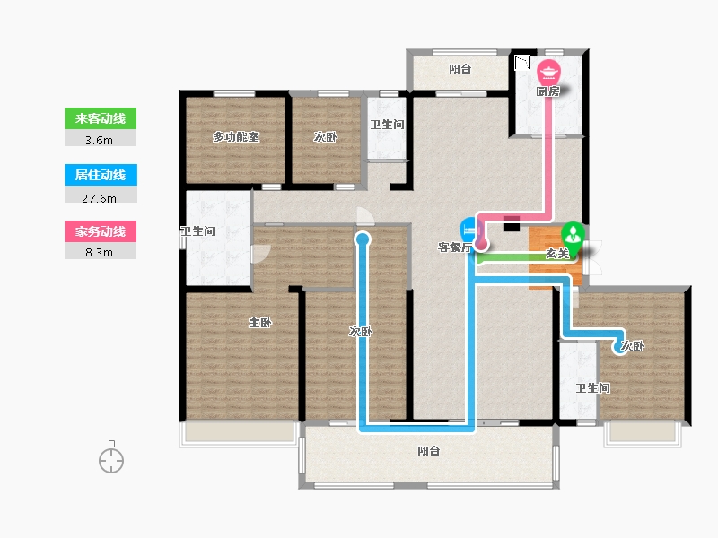 甘肃省-兰州市-兰州碧桂园三期文璟城-229.61-户型库-动静线