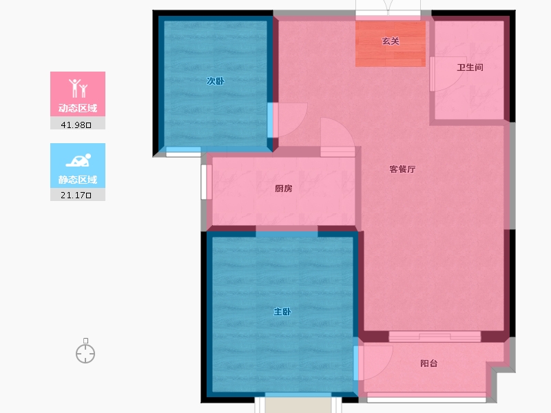 甘肃省-兰州市-兰高金都城-56.13-户型库-动静分区