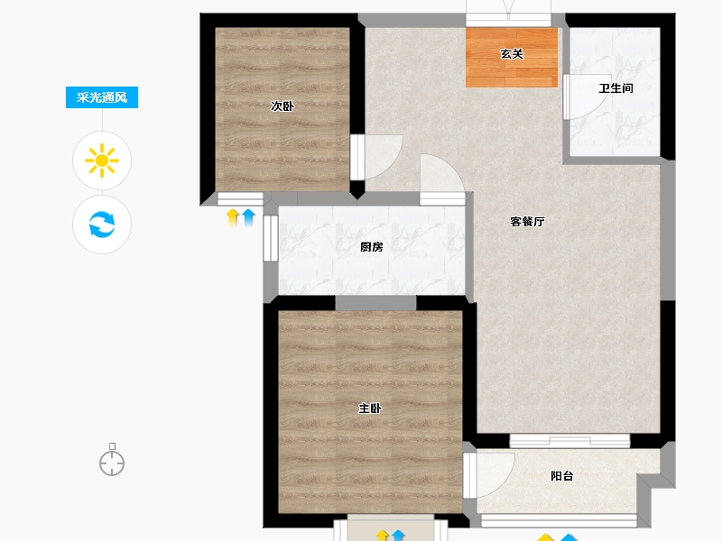 甘肃省-兰州市-兰高金都城-56.13-户型库-采光通风